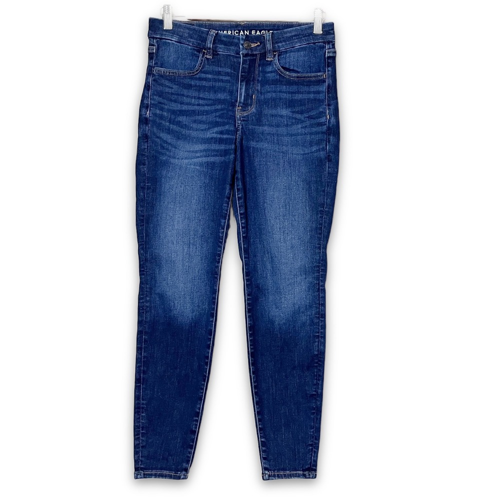 American Eagle Curvy High-Rise Jegging 6 SHORT‎ Skinny Jeans Dark Wash Stretch